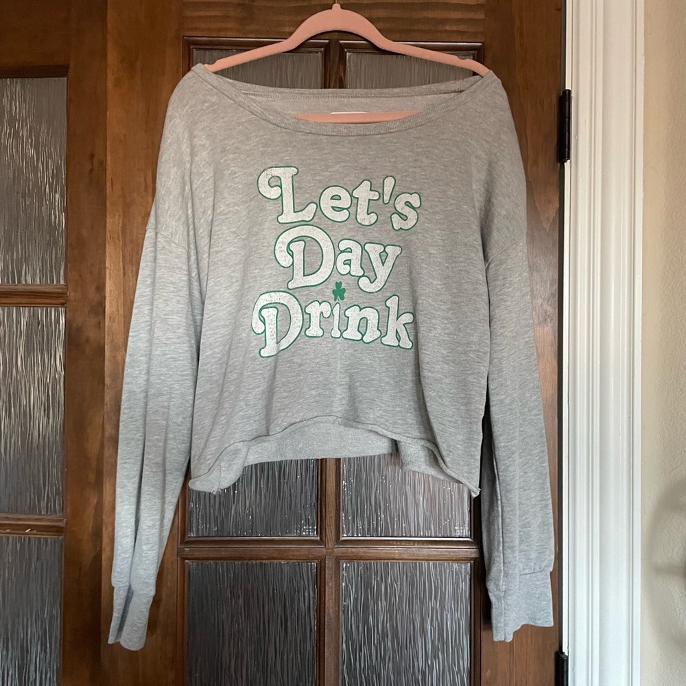 Gray 'Let's Day Drink' Sweatshirt